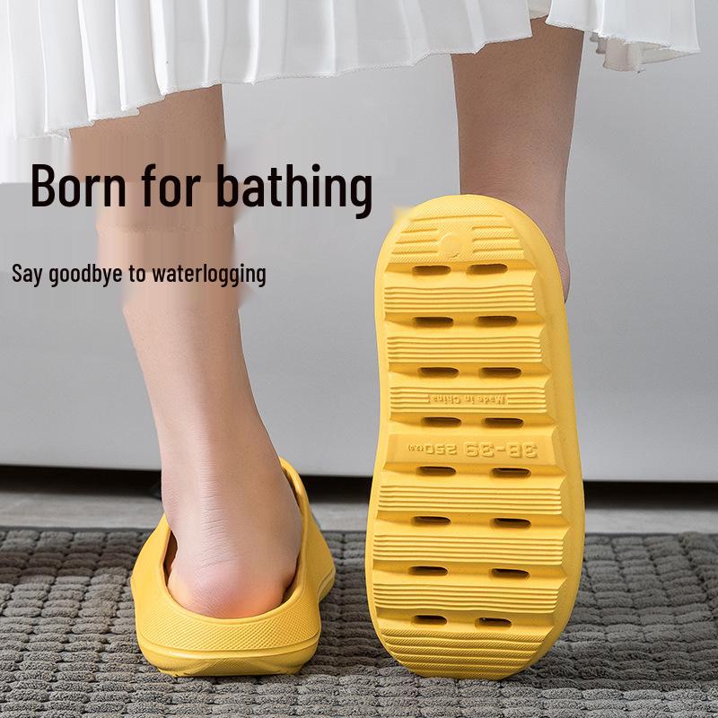 2025 Women's Quick-Dry Non-Slip Bath Slippers – Silent, Anti-Odor, and Leak-Proof for Indoor Use