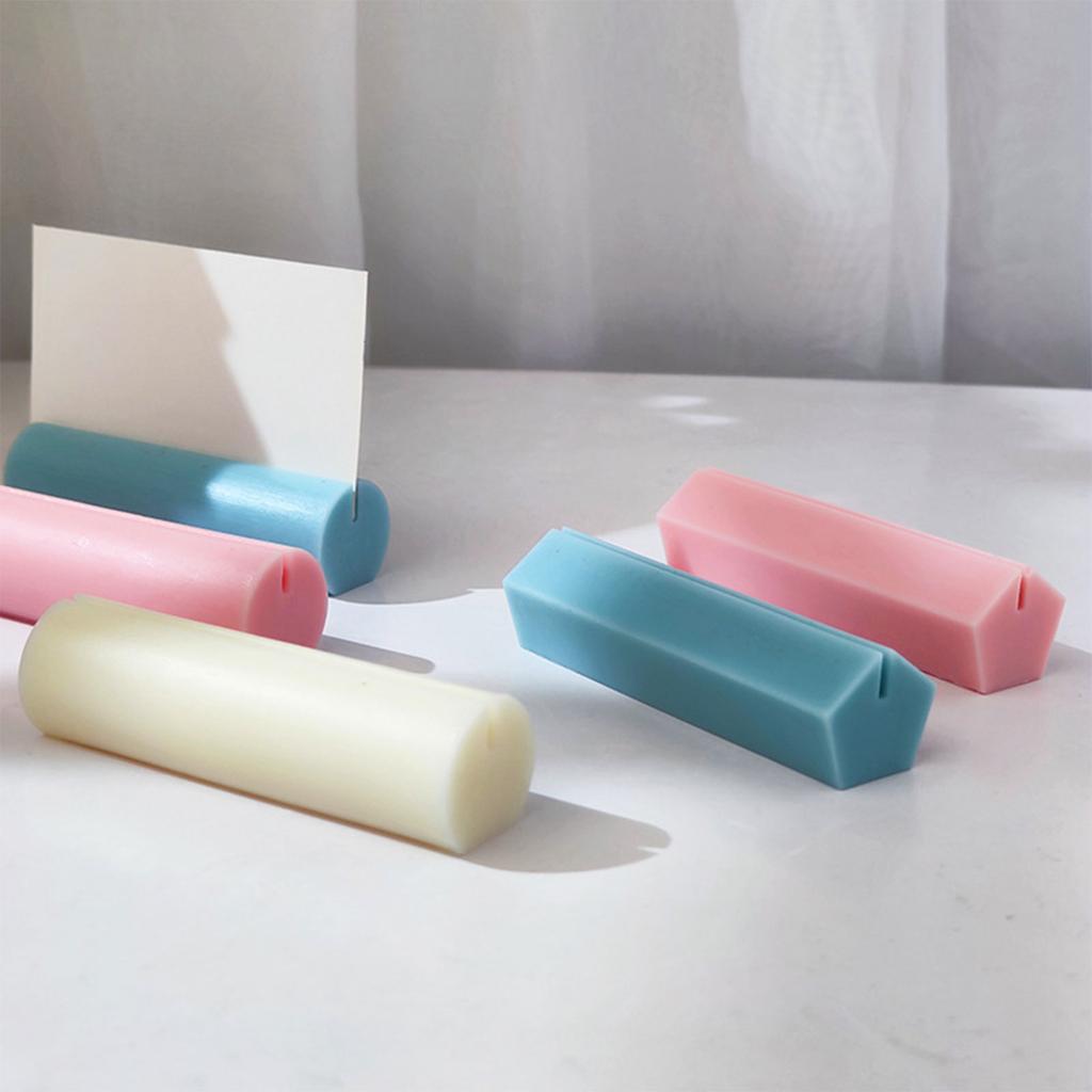 Silicone Business Card Holder Mold Card Decorative Bracket Accessory for DIY Plaster Candle Crafts Project Supplies