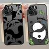 Cute Panda Funny Case for iPhone 17 Pro Max 13 Mini XS XR 15 12 14 7 8 SE 11 Air 16 Plus Funda Back Phone Cover