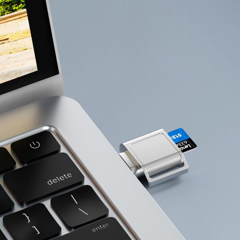 Conversor de cartão tipo C para TF para celulares, laptops, tablets, adaptadores de expansão de memória, leitores de cartão de memória