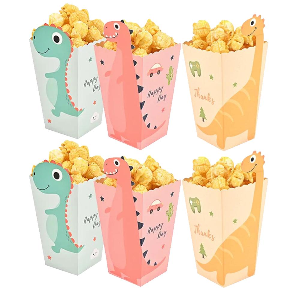 6pcs/12Pcs Cartoon soccer Boxes soccer Pop Corn football Theme Happy Birthday Party Decor Kids Boy Girl Snack Box 6pcs&12.5x9x6cm