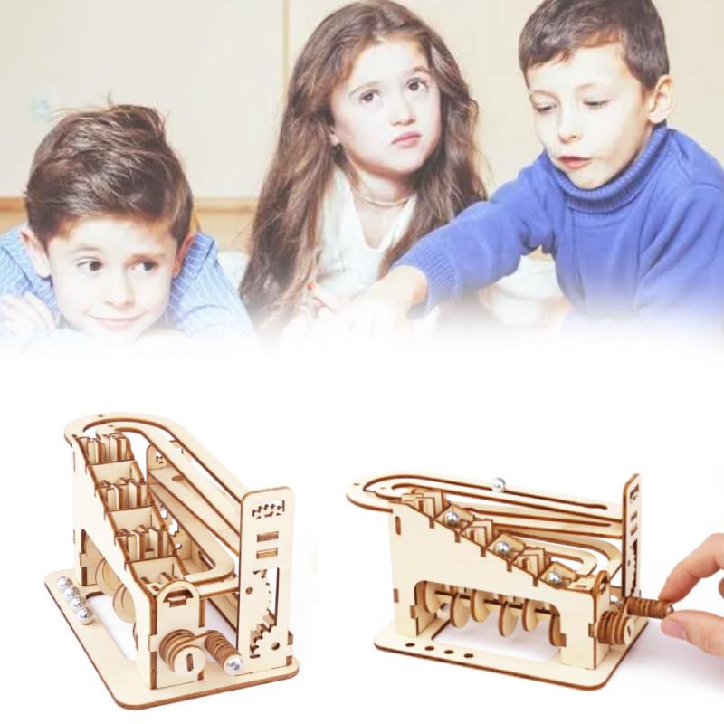 Wooden 3d Puzzle Roller Coaster Toy For Creative Mindful Play And Imaginative Learning