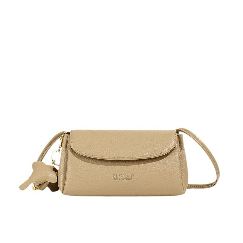 Women's Bag New Soft Leather Messenger Bag Satchel Small Bag Shoulder Versatile Summer Soft Leather Women's Bag