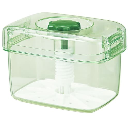 Shinki Gosei Tonbo Pickle Storage Container, 2.2 Liters, Skeleton Green, 22.5cm W x 14cm D x 14cm H, Instant Pickle Storage Container, K22, Made in Ja