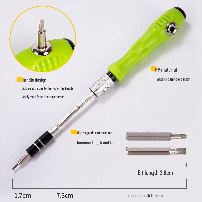 32-in-1 Precision Screwdriver Set for Mobile Phone Repair, CRV Bits, Multi-Purpose Tool.