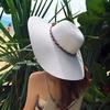 Leisure Letter Embroidery Straw Hat Summer  Big Brim Sun Hats Lady Shade Panama Beach Hat Cap