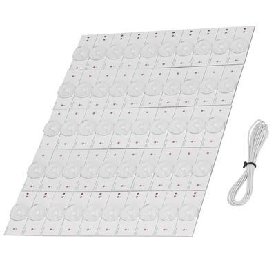 50 Peças Lâmpadas LED SMD 6V com Lente para Reparo de TV com Fio de 2 metros Componentes de Controle Industrial