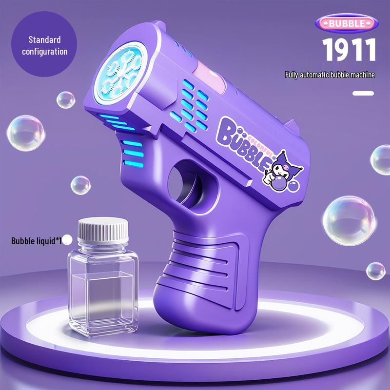 Unicorn Electric Bubble Maker: Kids' Automatic Light-Up Bubble Gun Gift