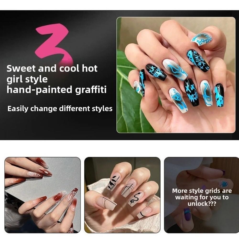 Marcadores de Nail Art DIY para Unhas de Gel Canetas de Tinta Acrílica à Prova d'Água Nova Caneta Graffiti para Nail Art