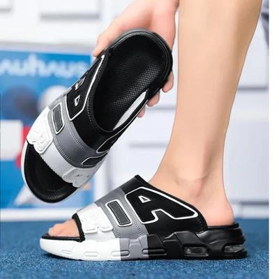 Pantoufles pour Hommes Design Coussin d'Air Slide Homme Été Nouveau PVC Souple Antidérapant Homme Sandales de Sport Chanclas Hombre