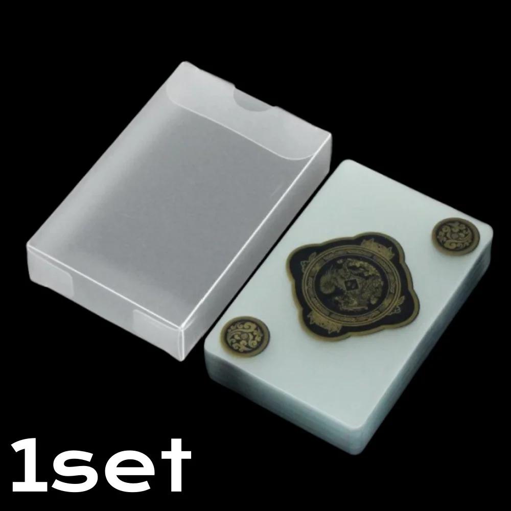 Waterproof Transparent PVC Playing Cards Set for Poker and Card Games with Durable Box Ideal for Blackjack and Euchre