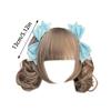 1 Paar süße Haarspange mit 3D-Schleife Haarspange Haarnadel Weiblich Dienstmädchen Cosplay Modisches und Einzigartiges Haaraccessoire