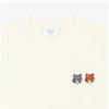 Maison KiTsune Men Double Fox Head PaTch ShorT Sleeve T shirT Om011cfkj7025 P702