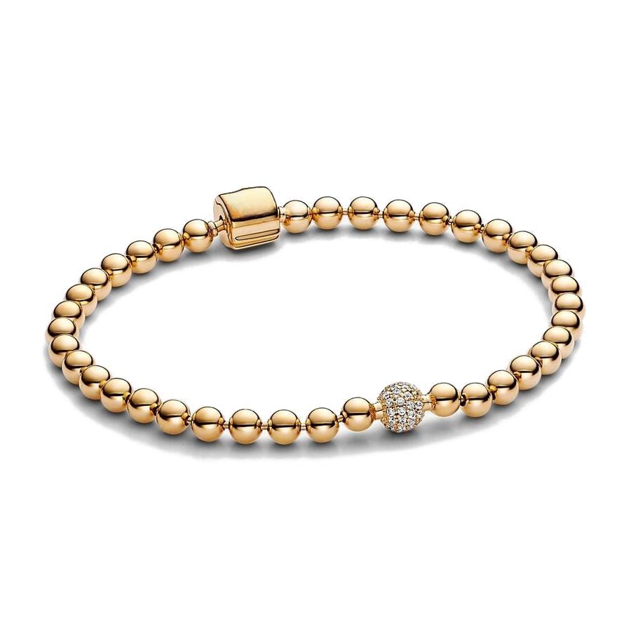 925 Sterlingové stříbro 1719 21cm Pozlacený Srdcovitý Vločka Láska Luxusní Přívěsek Náramek Pro DIY Korálky Přívěsky Dámské Šperky