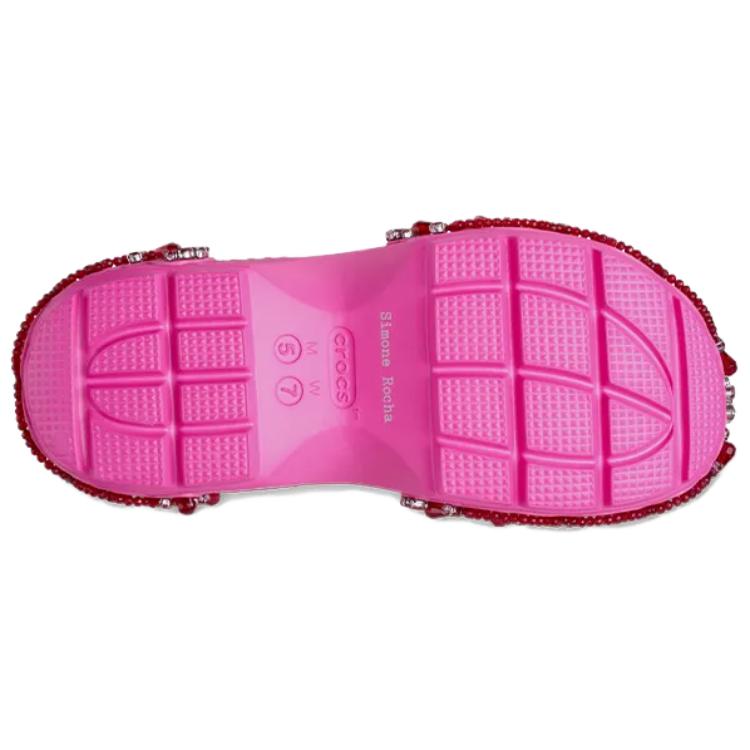 Simone Rocha X Crocs Snow House Comfortable Versatile Roman Sandals Unisex Sandals Pink 211428-6QQ