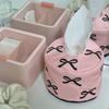 1pcs Bowknot Tissue Paper Storage Box Roll Paper Tissue Case Holder Car NapkinTissue Box Living Room Table Decor Home Organizer