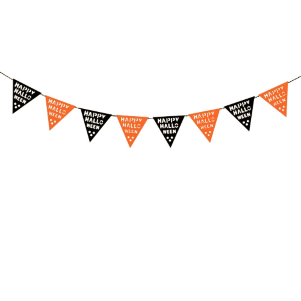 Hanging Happy Halloween Banner Party Decor Pull Flag  Halloween Party Decoration