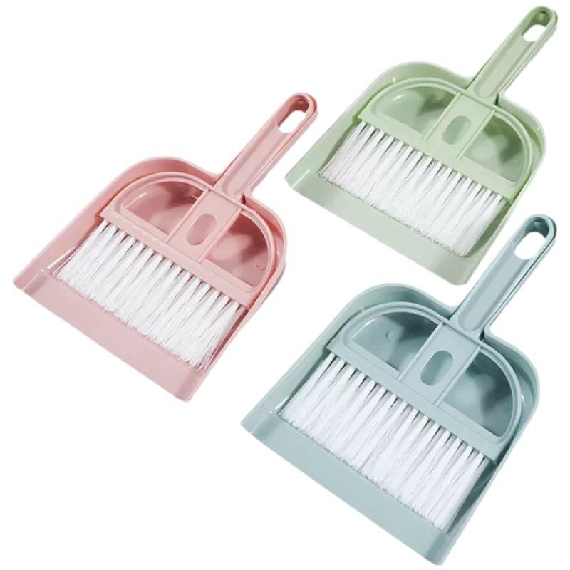 2 IN 1 Desktop Mini Broom and Dustpan Set for Window Gaps and Keyboard Cleaning