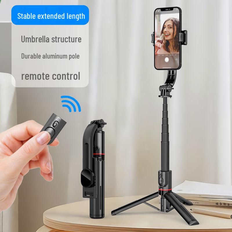 L12 Bluetooth Selfie Stick & Desktop Stand: Extendable Beauty Camera Tripod for Live Streaming