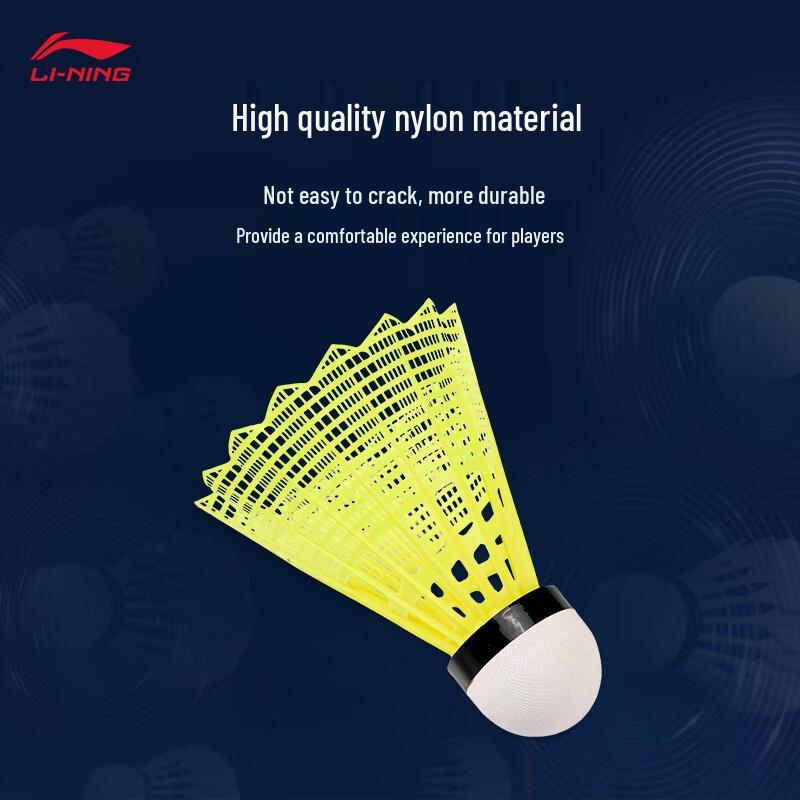 Li-Ning AN01 PRO Mid-Speed Nylon Badminton Shuttlecocks (6-Pack) F