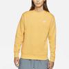 Nike Sportswear Club Fleece Crew Neck Sweatshirt Men Tops Yellow BV2663-761