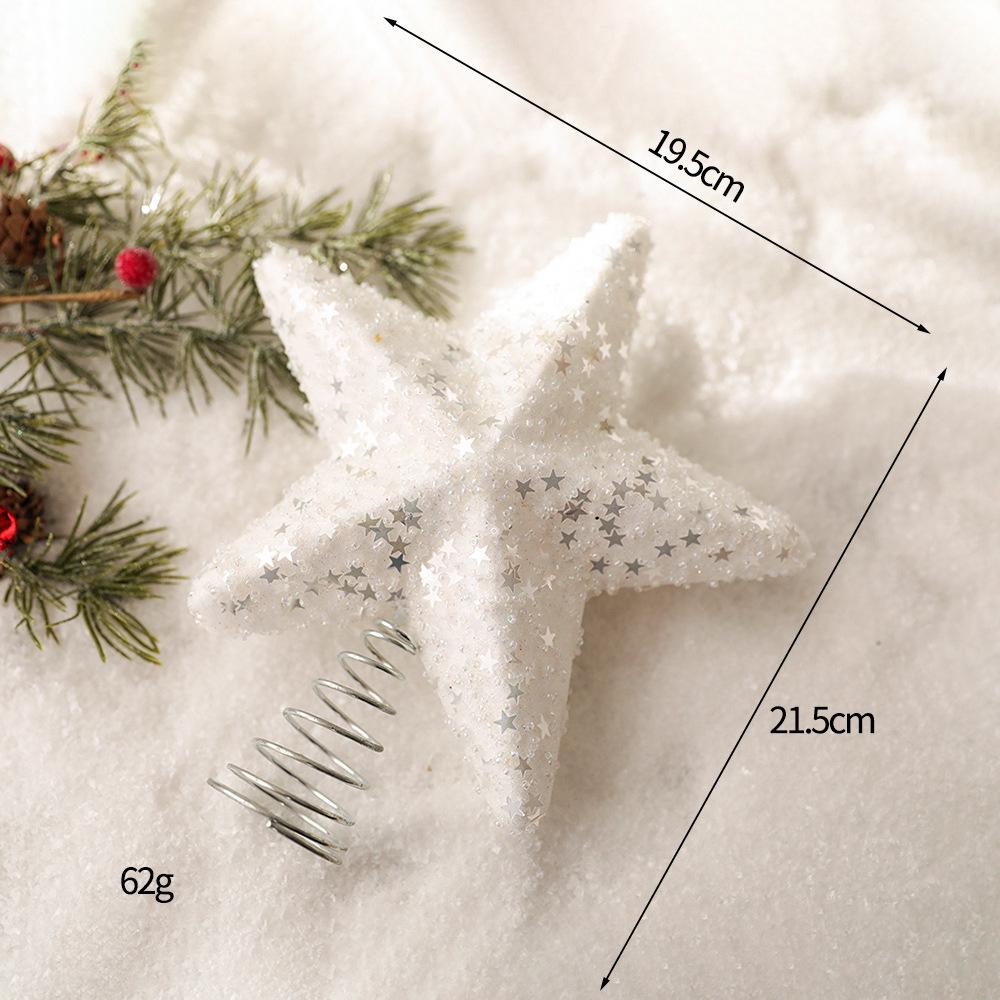 DIY Painted Foam Christmas Ornament: Snowflake & Irregular Pompon Balls