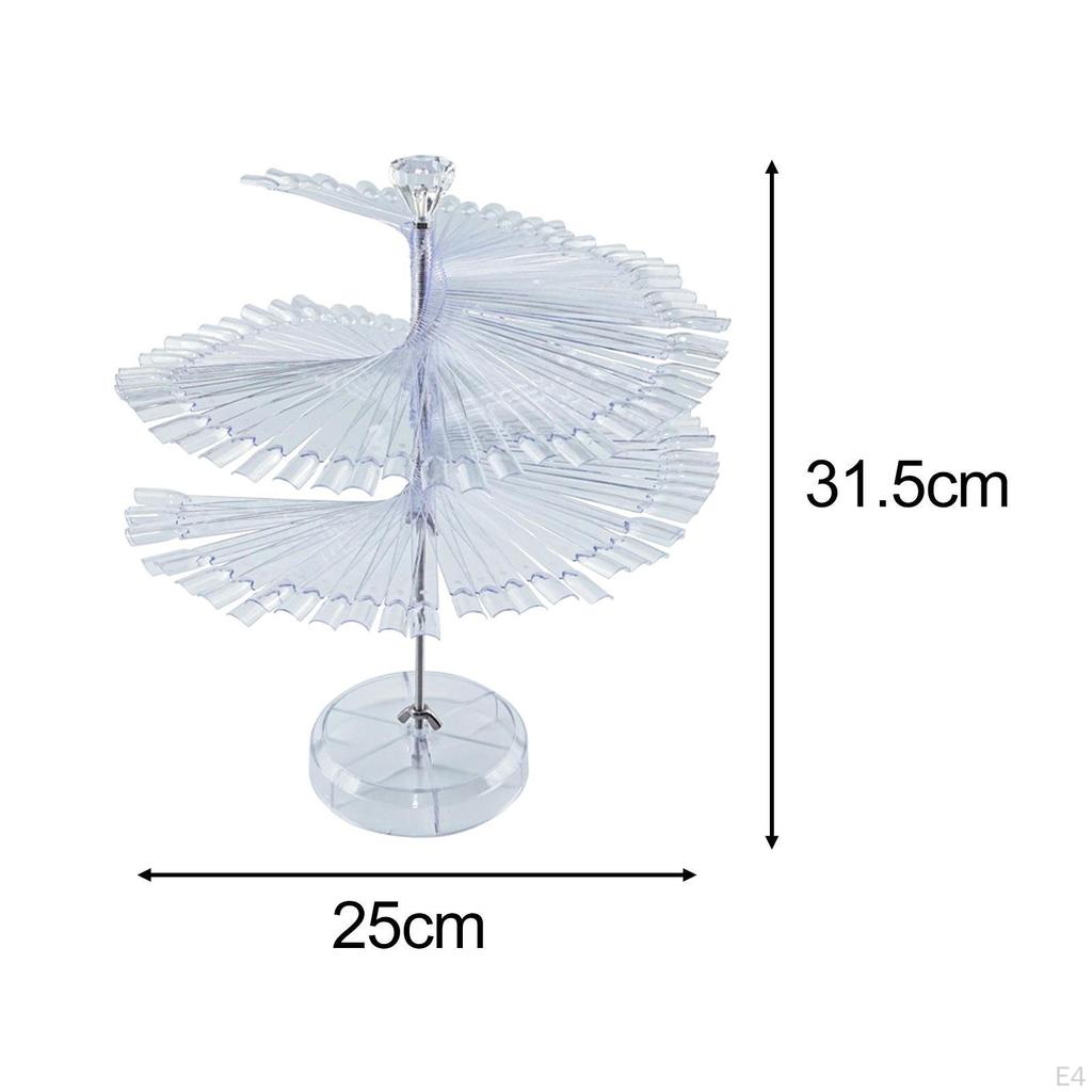 Colorful Nail Art Display Rack for Home and Salon Use