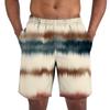 Herren Freizeitshorts mit elastischem Bund, Batikdruck, lockere Passform, leichte Sommer-Strandbekleidung für den täglichen Gebrauch