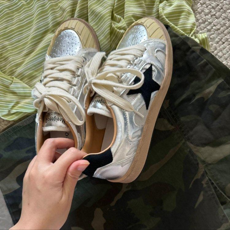 Star board shoes women's 2025 autumn new leisure sports retro German training shoes outdoor breathable white shoes running shoes