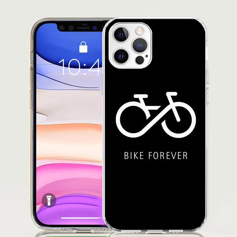 Bicycle Bike Sport Case Phone Cover for Apple iphone 16 15 14 13 12 Mini 11 Pro Max 16E X XS XR 7 Plus 8 + SE 2020 Trend Fundas