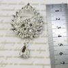 Vintage Teardrop Rhinestone Brooch Statement Pin for Fashionable Party Wear