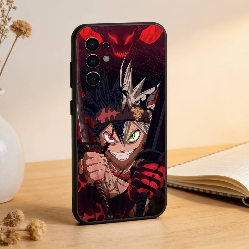 

Black Clover Asta Phone Case For Samsung S25,S24,S21,S22,S23,S30,Ultra,S20,Plus,Fe,Soft Silicone Black Cover Samsung S25