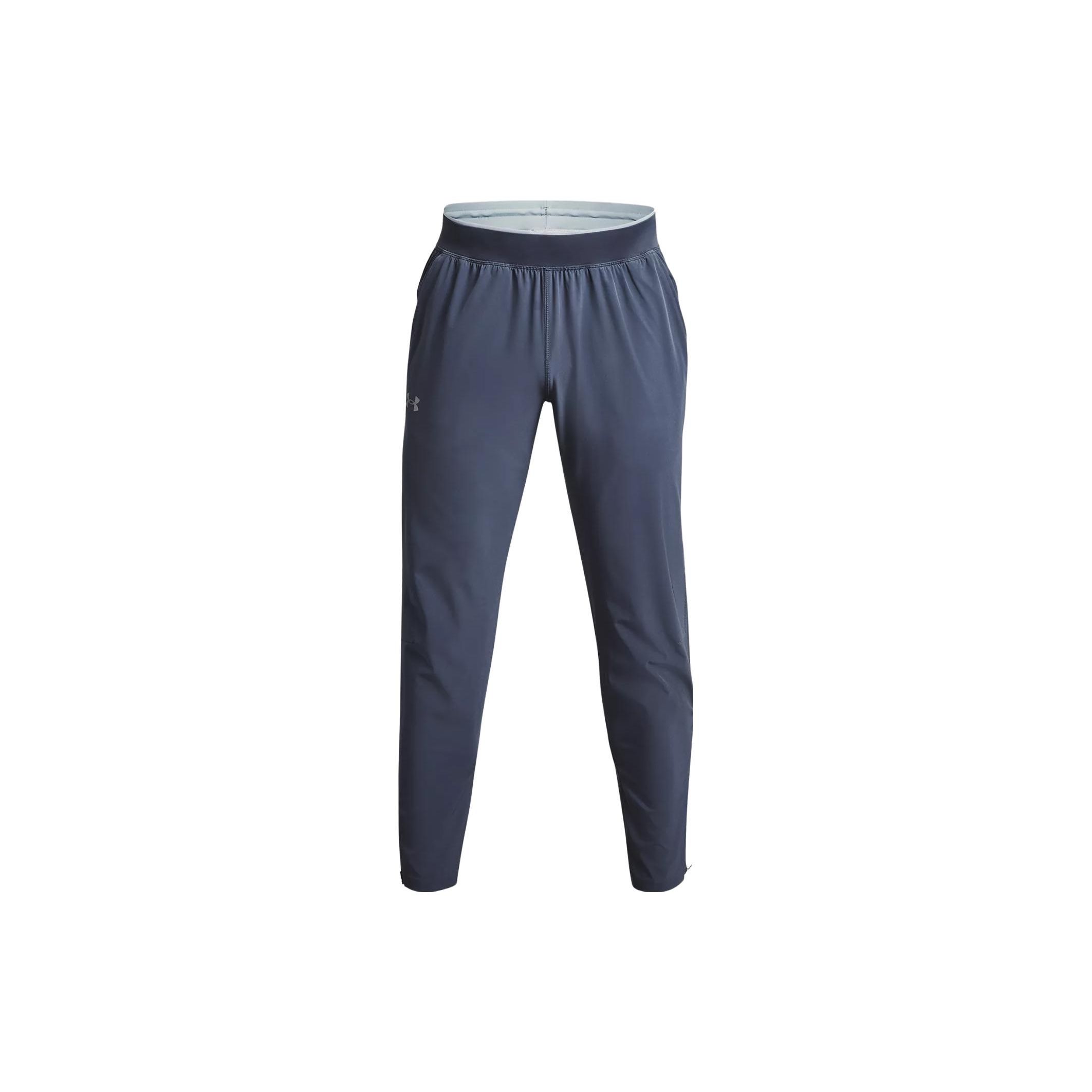 

Under Armour Solid Color Elastic Sports Pants Knitted Men bottoms Gray 1376800-044 M