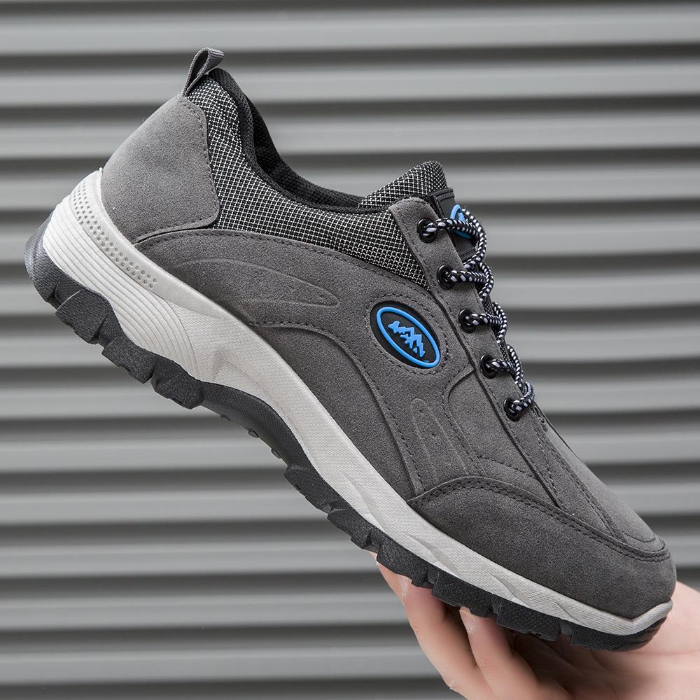 Men's extra large size breathable casual sports shoes men's shoes labor insurance shoes leather dad shoes outdoor hiking shoes