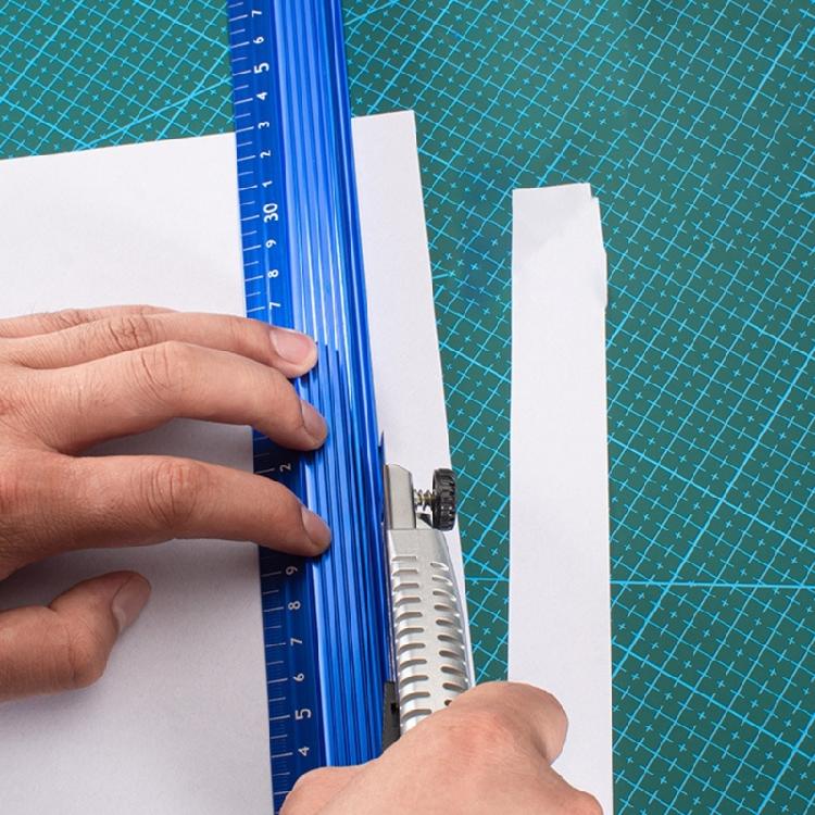 Hand Protective Ruler Nonslip Ruler Wood Cutting Straight Ruler Woodworking Tool