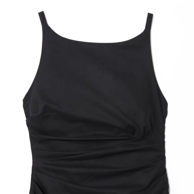 Araltay New Arrival Fashion Style Women's Clothing Fashionable All-Match Short Cotton and Linen Blended Sleeveless Waist Ruched Dress