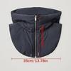 Winter Ultralight Down Hooded Hats For Women Men Neck Zippper Drawstring Coat Scarf Short Tank Top Warm Ring Scarf Balaclava Hat