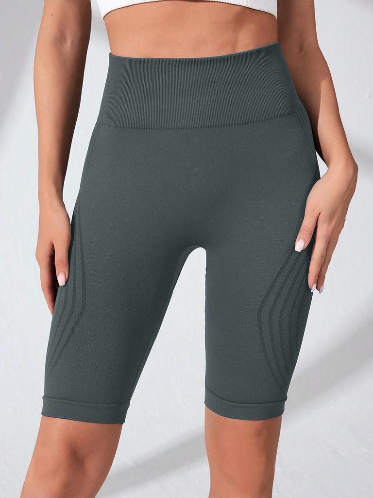 Women's Quick-Dry High-Waist Butt-Lifting Yoga Shorts for Running and Training