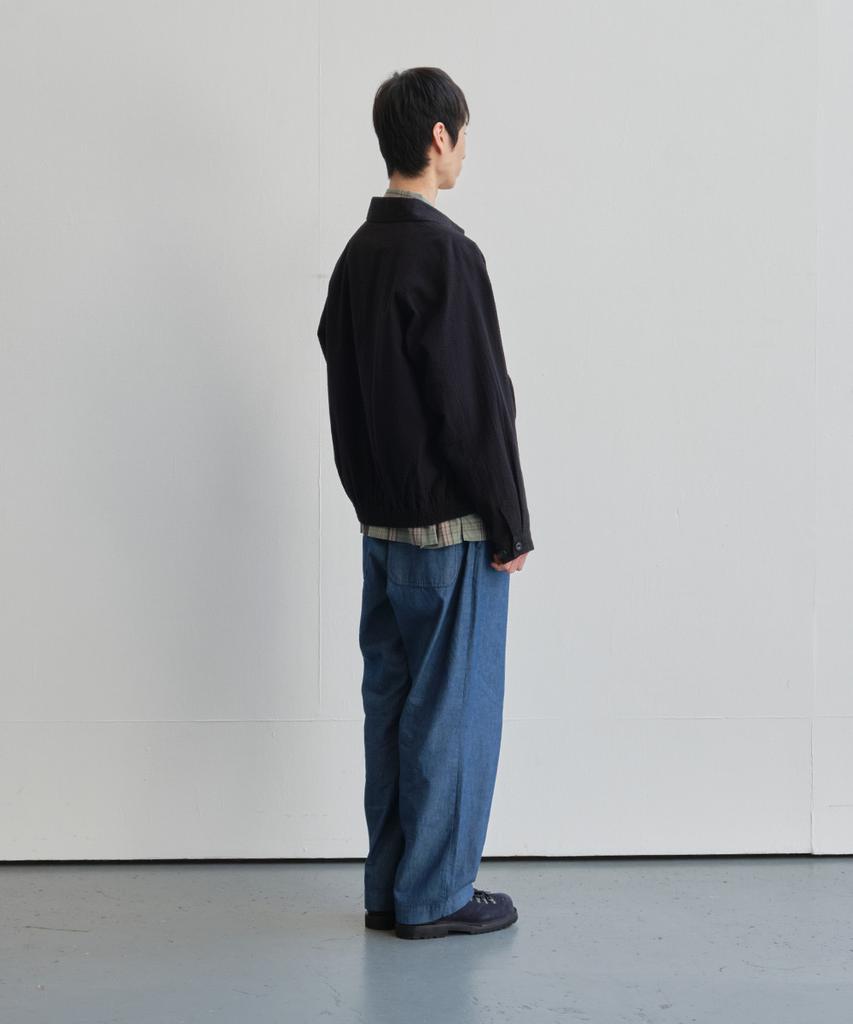 Holliseon Cove Chambray Drape Loose Pants Blue