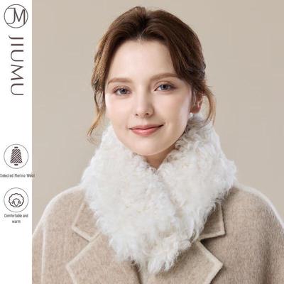 Women's Winter Plush Sheep Wool Scarf