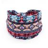 African Tribal Print Wide Headband With Soft Stretchy Fabric For Yoga Workout Running Wear