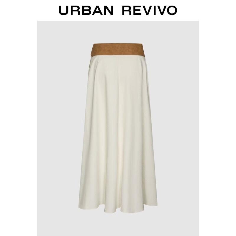 UR 2026 Spring Urban Boho A-Line Midi Skirt