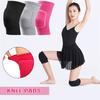 1 Pair Black Knee Pad Anti-Slip Sponge Knee Brace Breathable Protective Gear Set for Skating Basketball Sports Dance