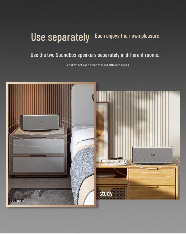 DOSS SoundBox MAX Bluetooth HIFI Speaker - Magic Brick for Home, Desktop, and TV Audio