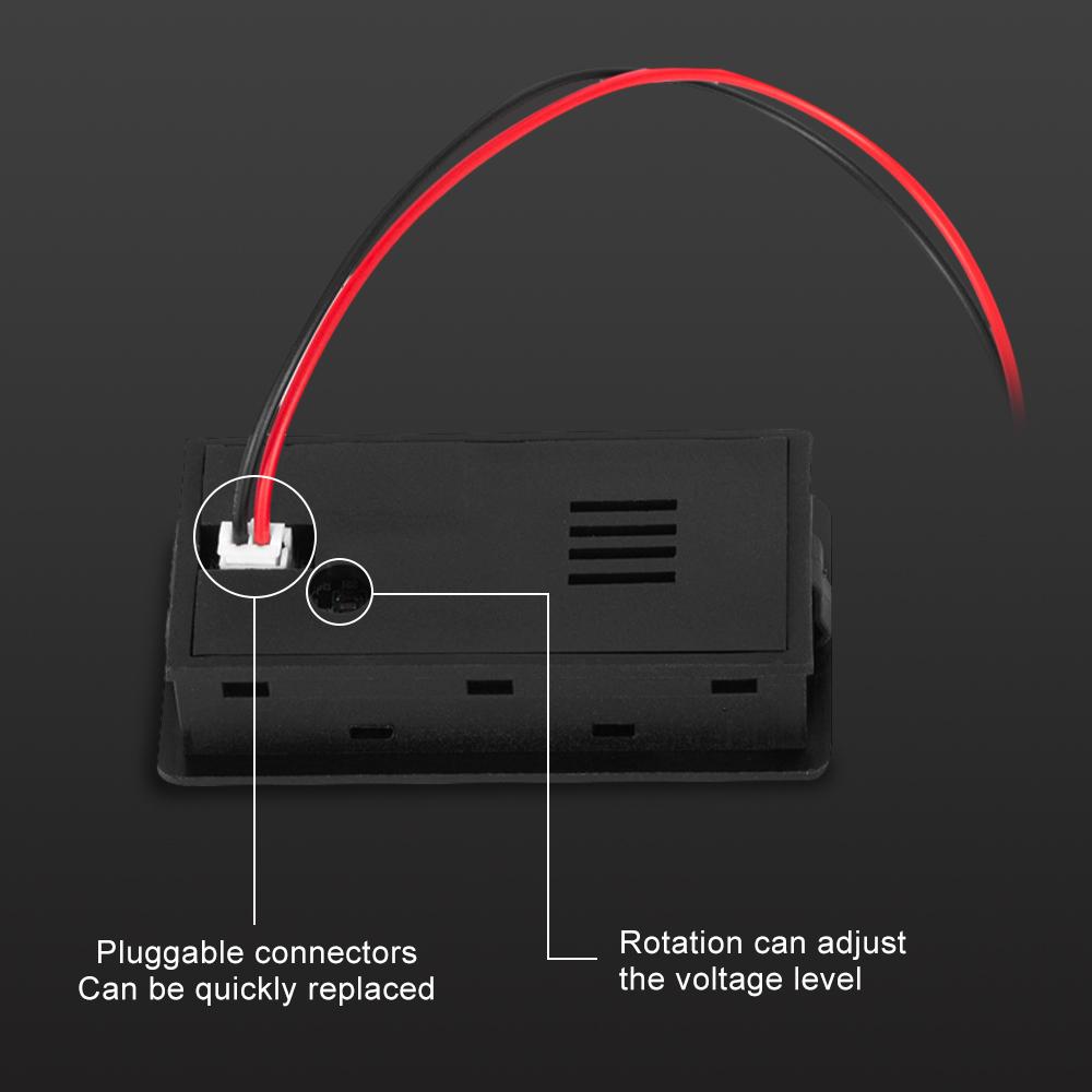 DC8-111V Battery Capacity Indicator LCD Digital Electricity Meter Lead-acid Lithium LiFe PO1 Voltage Tester for Car Motorcycle