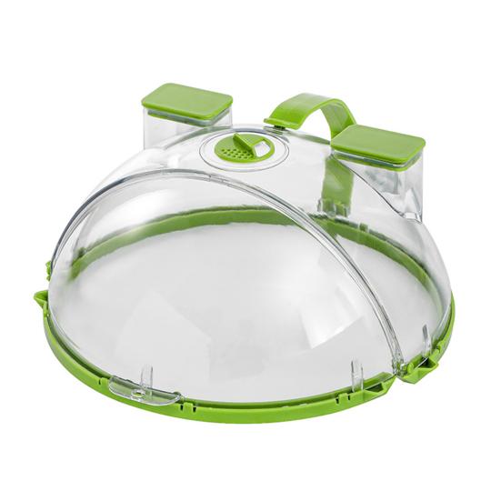Microwave Splatter Cover with Water Steamer And Handle Tall Dome Food Cover Keeps Food Moist Saves Time And Energy Easy Clean Splash Guard for