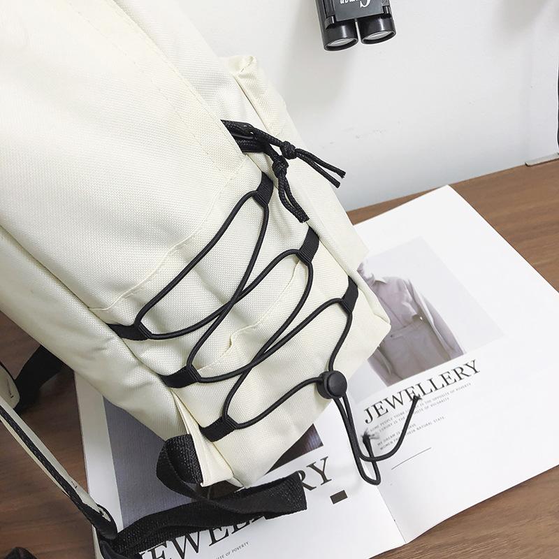 Simple Japanese backpack female simple outdoor leisure student schoolbag male high school student Baigou