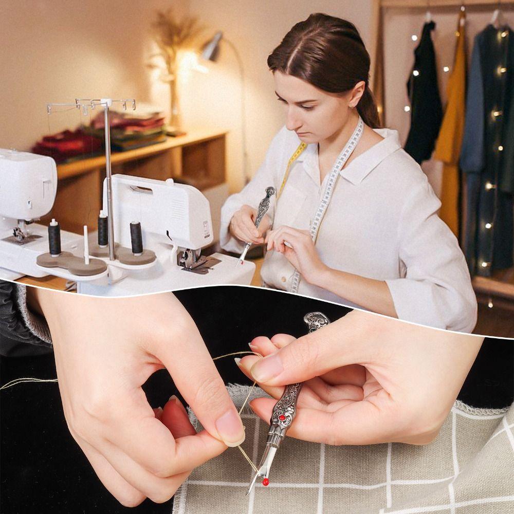 2Pcs European Vintage Metal Seam Ripper Set Durable and Handy Sharp Seam Ripper Tool  for Sewing