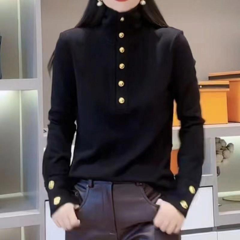 

2024 Двосторонній оксамитовий потовщений новий світшот із коміром-стійкою, низ з високим коміром, осінь і зима, вільний і теплий 2XL чорний