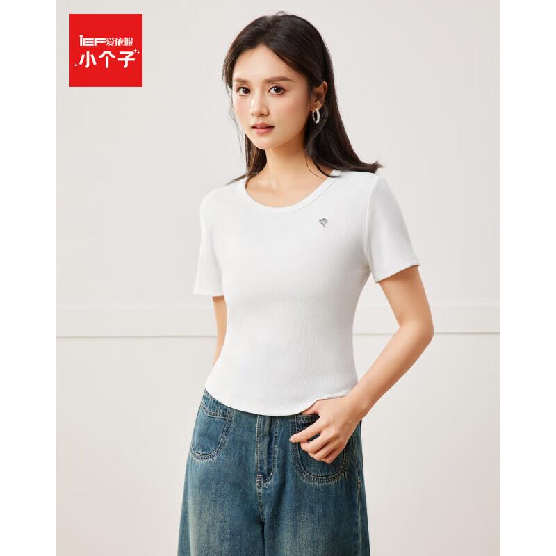 IEF 2025 Summer Petite Slimming Short-Sleeve T-Shirt XS